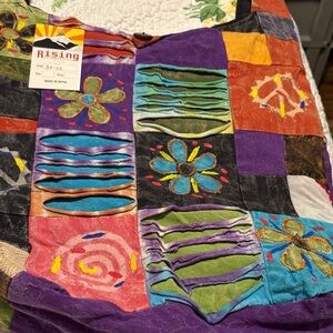 Rising International Multicolor Patchwork Top